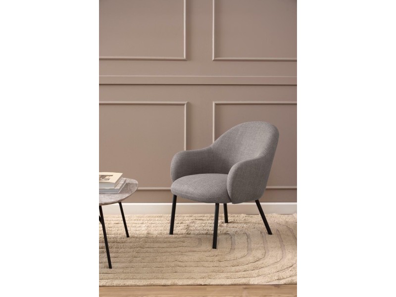 Fotel Spencer szary jasny Basel 34 - ACTONA